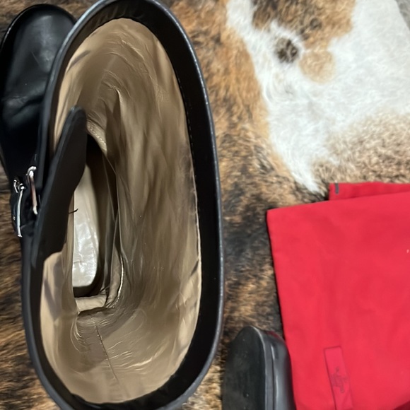 Valentino black embellished leather boots - Picture 4 of 9